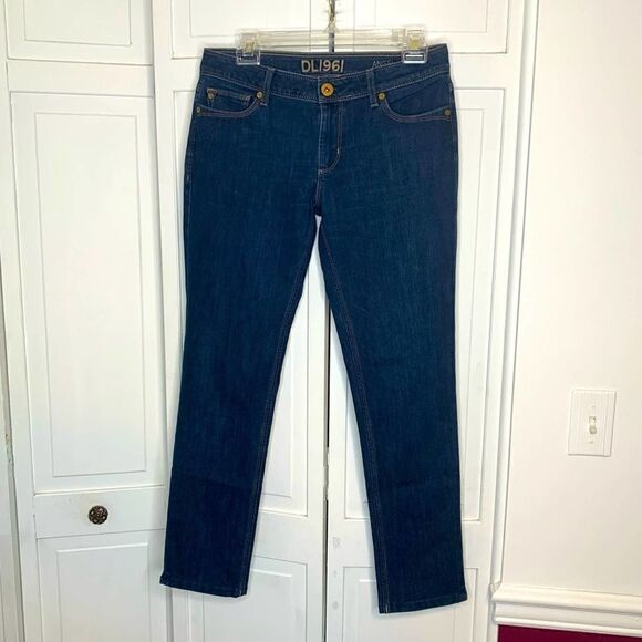 DL1961 Angel Mid-rise Skinny Ankle in Mariner - Picture 5 of 11